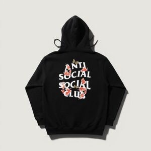 Anti Social Social Club Hoodie Kkoch Black Large
